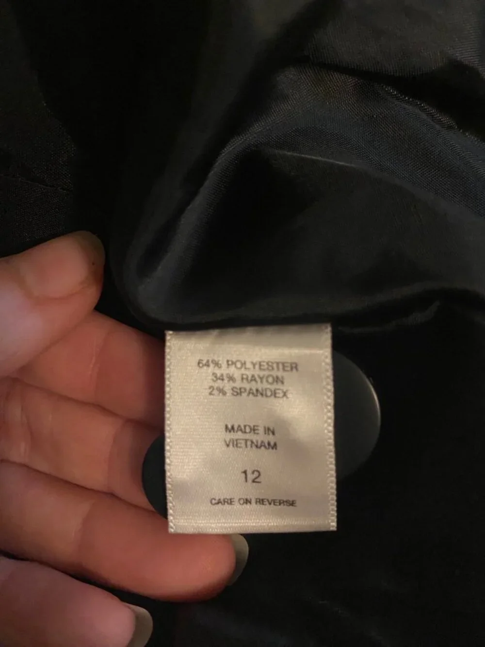 Apt. 9 Black One Button Career Blazer